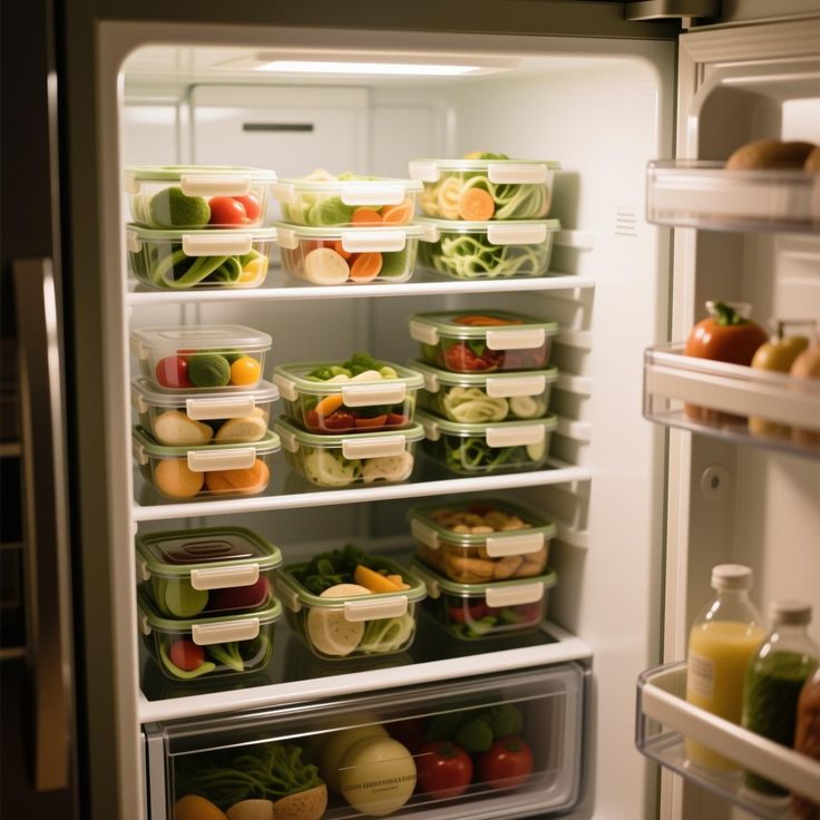 Organized kitchen workspace illustrating a structured meal planning approach